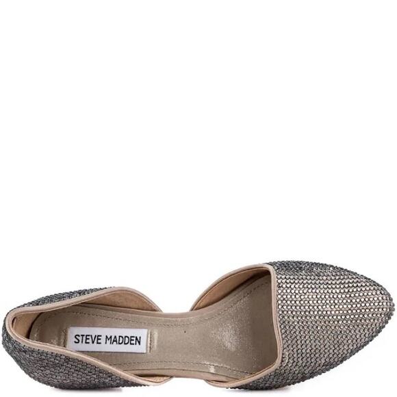 Steve Madden Vamp D'Orsay Rhinestone Studded Flat 7.5 - Picture 3 of 9